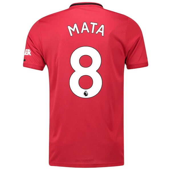 Camiseta Manchester United NO.8 Mata Primera equipación 2019-2020 Rojo